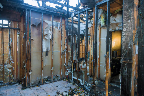 Professional Fire Damage Removal technician working in Edgerton, OH